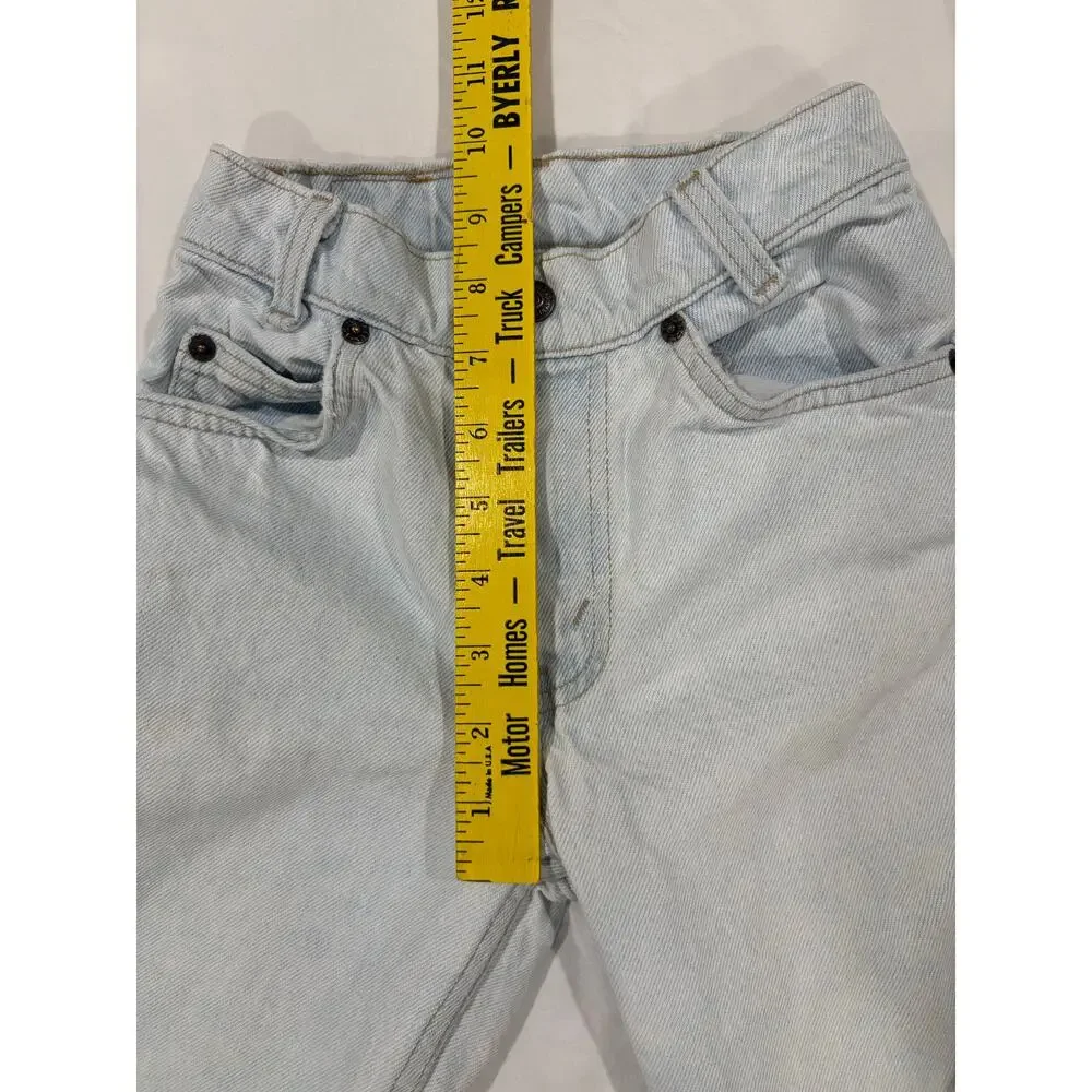 Vintage 90s 550 Levi’s Light Wash Denim Straight Leg Jeans Kids Size 9 Slim